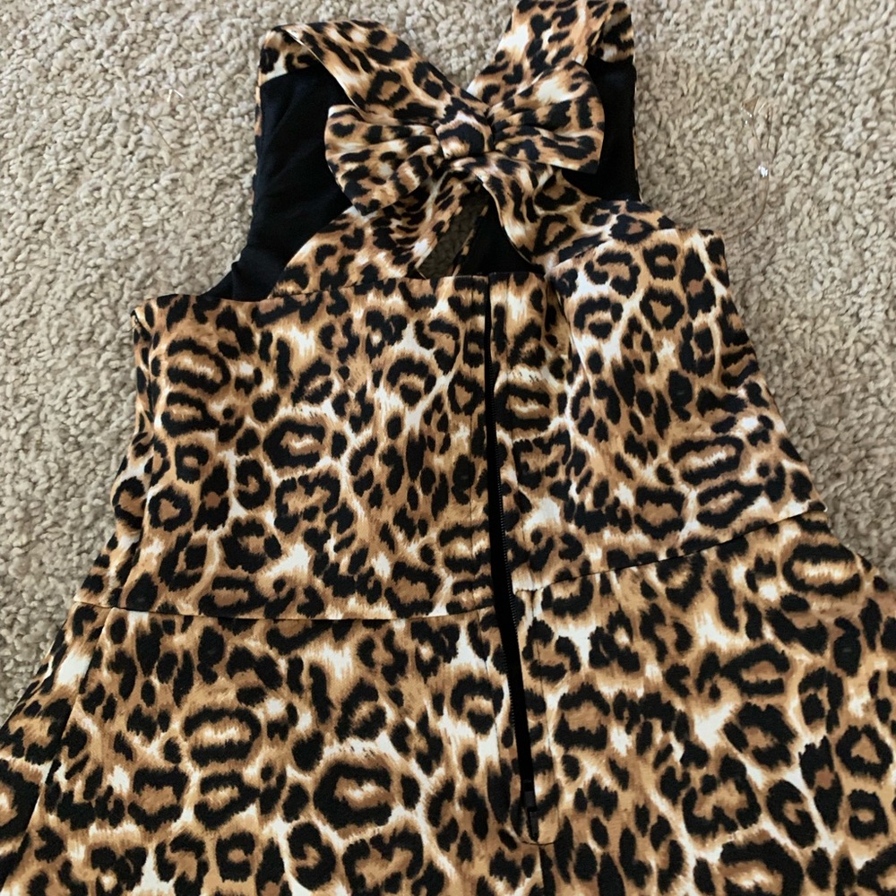 Girls animal print dress. Size 7 barely worn